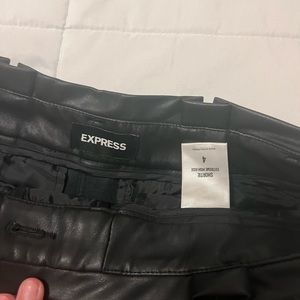 High Wasted Leather Shorts